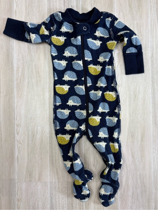 Hanna Andersson Other - Hanna Andersson Hedgehogs on Navy Print Knit Kids One-Piece Scandi Whimsical EUC